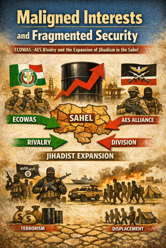Intérêts divergents et sécurité fragmentée : La rivalité CEDEAO-ASE et l’expansion du djihadisme au Sahel